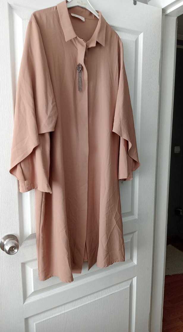 cmel renk 105 cm boyunda kolarinda fermuar detayi - Görsel 4