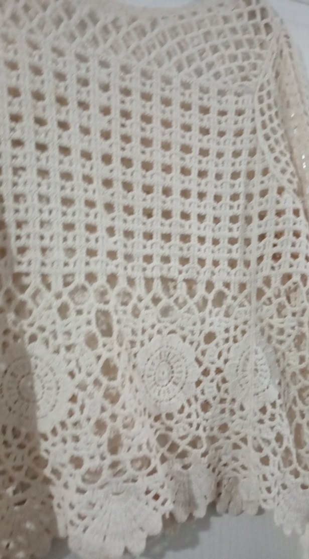 Bohem Tarzı El Örgüsü Dantel Kumas 40 42 beden uyumlu - Görsel 4