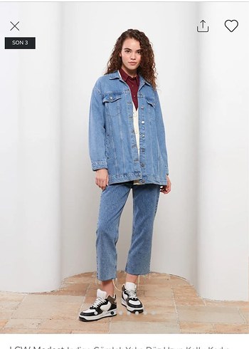 LC Waikiki Düğmeli Kadın Mavi Denim Ceket