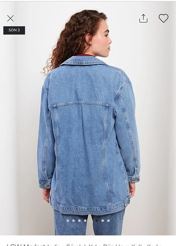 42 Beden mavi Renk Düğmeli Kadın Mavi Denim Ceket