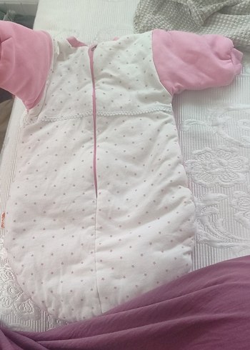 Pembe Nakışlı Kız Bebek Uyku Tulumu - Görsel 2