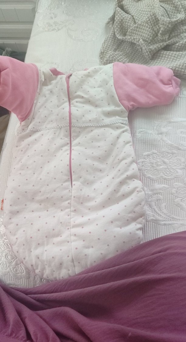 Pembe Nakışlı Kız Bebek Uyku Tulumu - Görsel 2