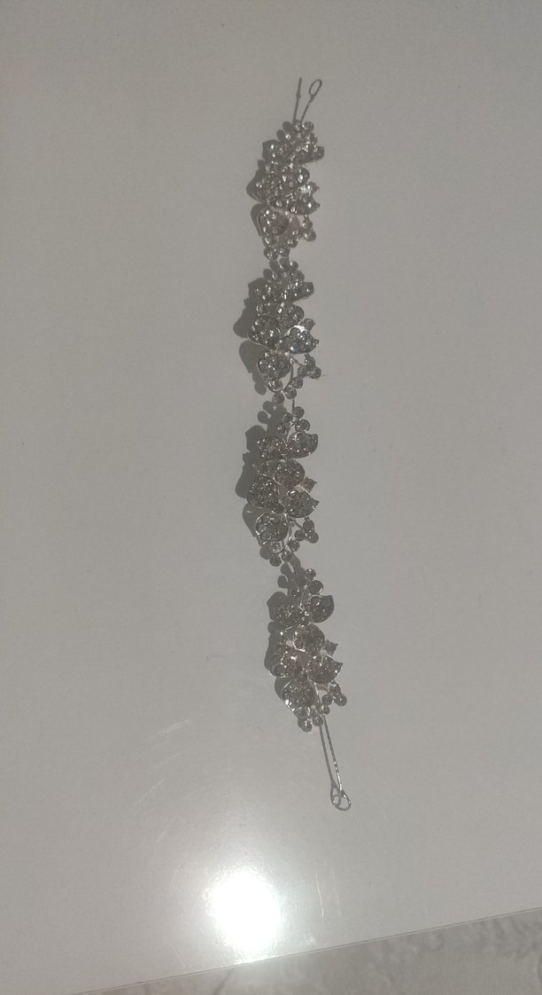 Gri Boncuklu Kadın Saç Aksesuarı - Görsel 2