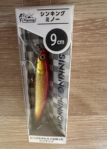  Balık yemi Sinking Minnow 9cm LEVREK