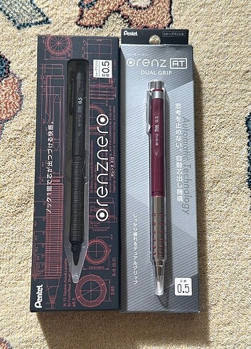 Pentel Orenz Nero (0.5) ve Orenz Dual Grip AT (0.5)