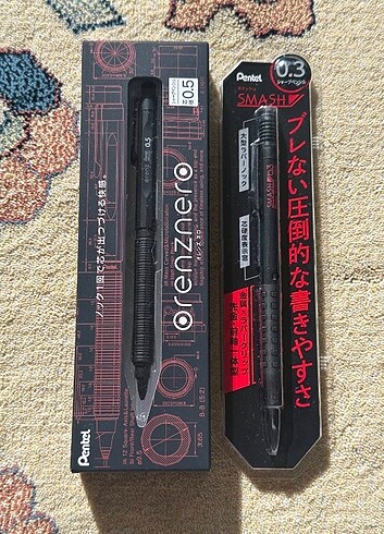 Pentel Orenz Nero (0.5) ve Smash (0.3) Siyah