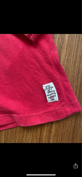 s Beden tommy hilfiger pembe uzun kollu tisort