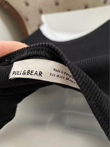 m Beden pull&bear siyah crop
