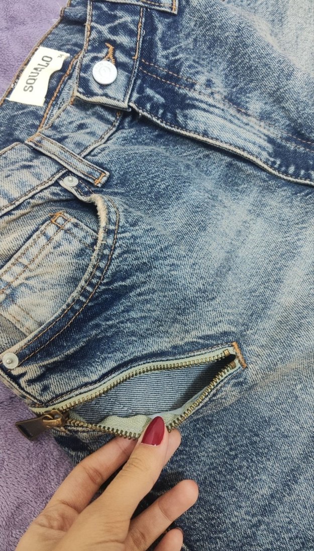 Yüksek Bel Geniş Paça Denim Jean — görsel 3/5