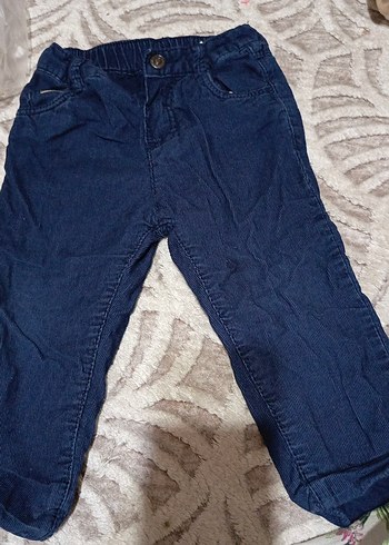 Erkek Çocuk Mavi Denim Bol Kesim Pantolon