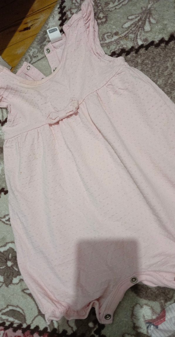 Pembe Fırfırlı Bebek Kız Tulum - Görsel 3