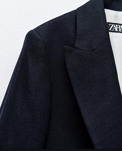 xs Beden gri Renk Zara keten blazer antrasit