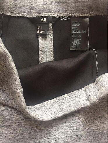 s Beden gri Renk H&M dizaltı etek