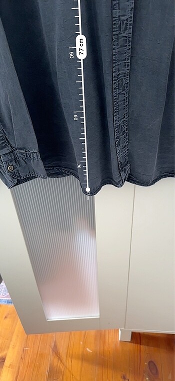 m Beden lacivert Renk Mavi Jeans Tunik Gömlek