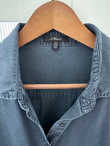 m Beden Mavi Jeans Tunik Gömlek