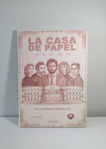 La Casa de Papel Retro Tablo