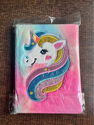 Peluş unicorn defter (sıfır ürün)
