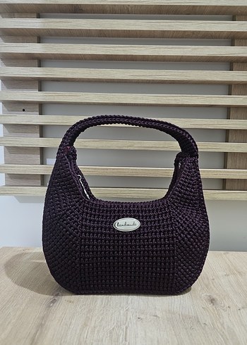 Örgü Siyah Kadın Çanta - Görsel 4