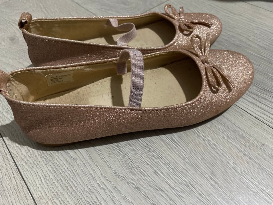 Bej Parlak Tokalı Kız Babet Ayakkabı - Görsel 3