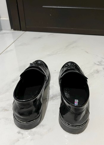 Erkek Çocuk Siyah Rugan  Ayakkabı - Görsel 3