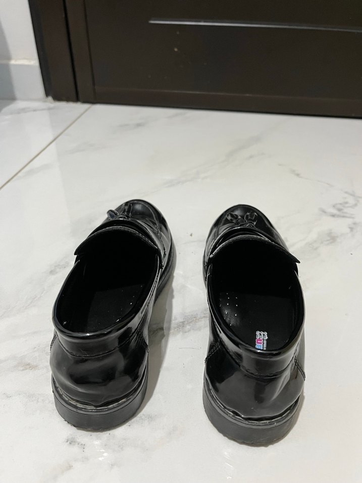 Erkek Çocuk Siyah Rugan  Ayakkabı - Görsel 3