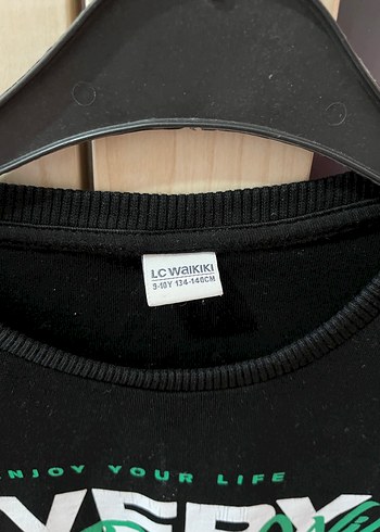 Erkek Siyah Baskılı Uzun Kollu Sweatshirt - Görsel 3