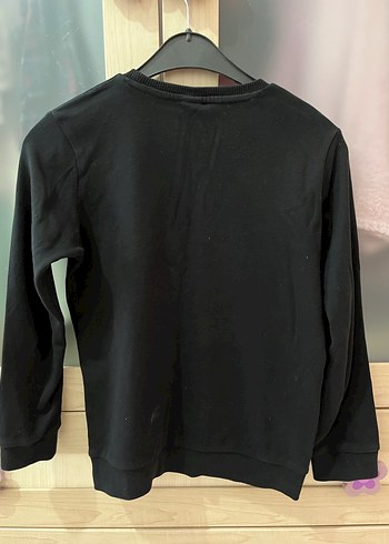 Erkek Siyah Baskılı Uzun Kollu Sweatshirt - Görsel 2