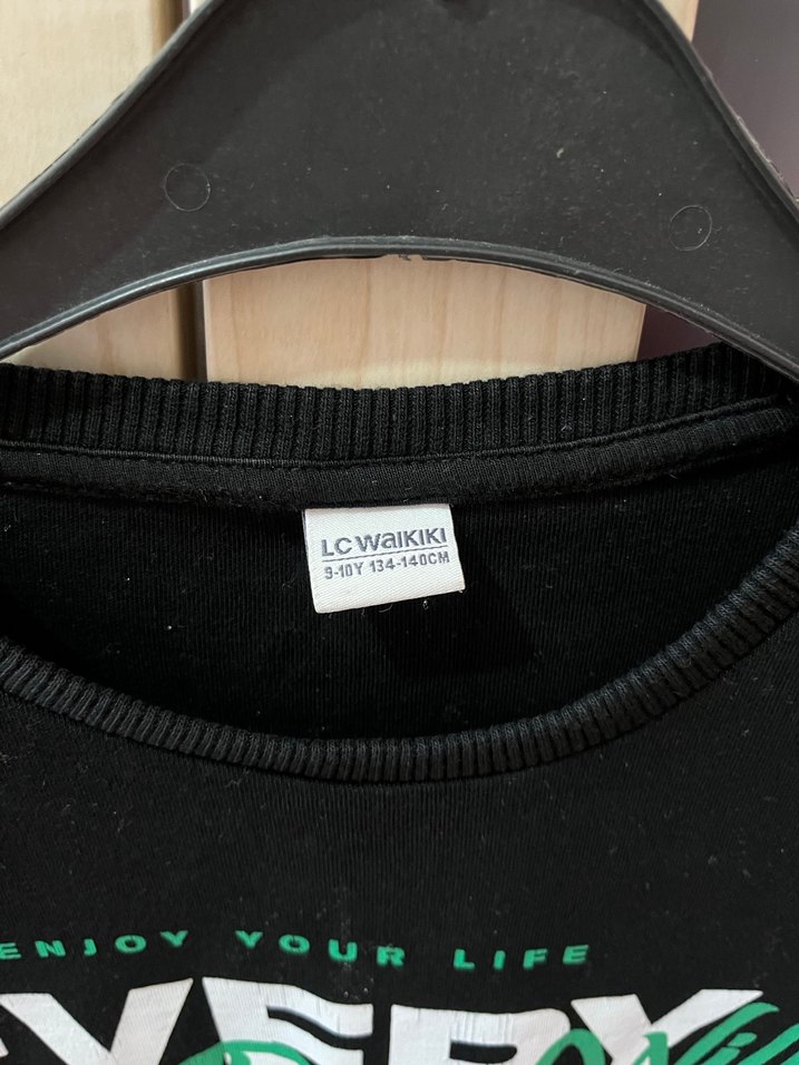 Erkek Siyah Baskılı Uzun Kollu Sweatshirt - Görsel 3