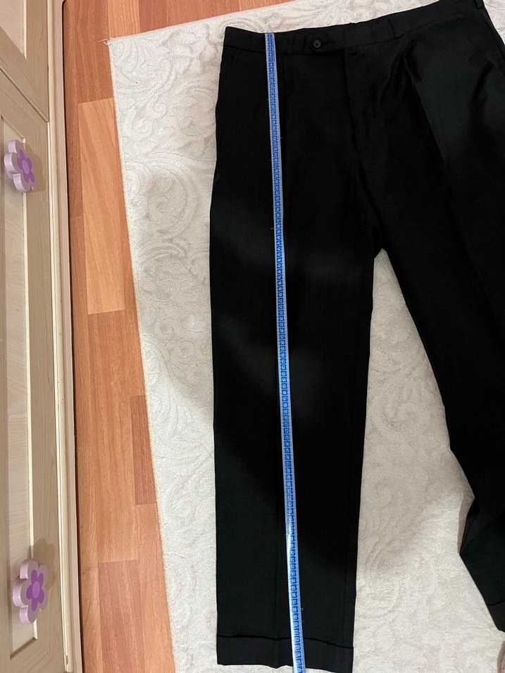 Siyah  Erkek Klasik Pantolon - Görsel 3