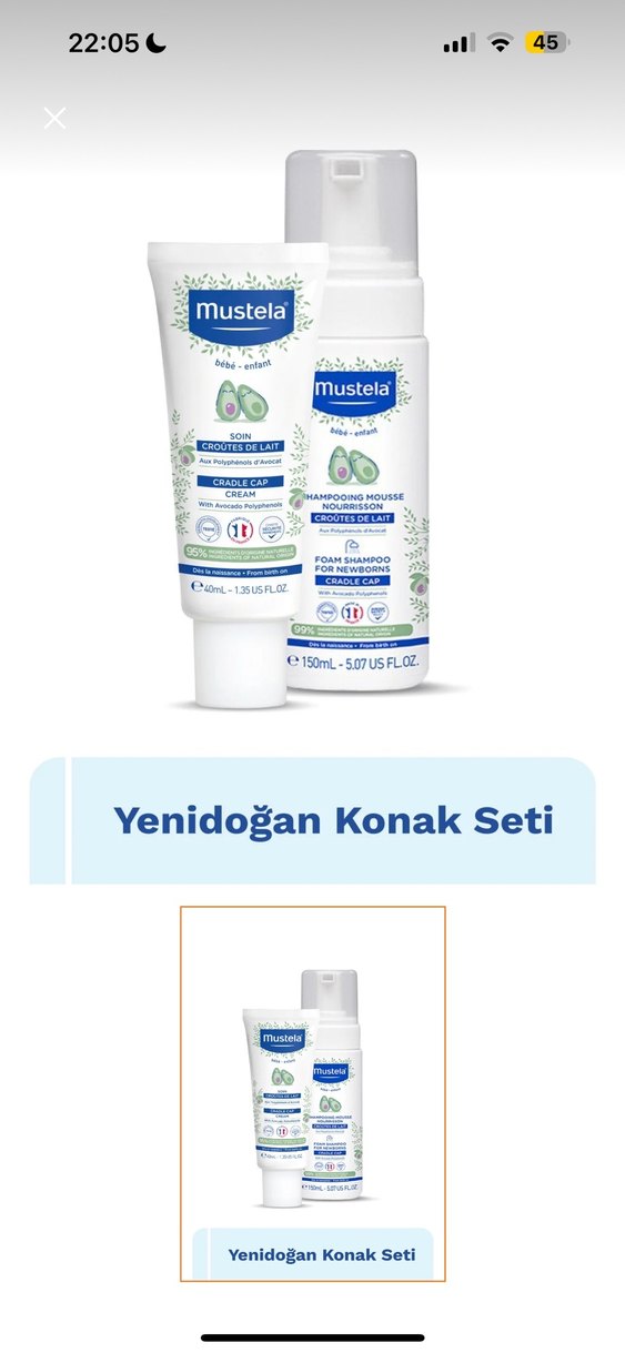 Mustela Bebek konak kremi ve şampuanı - Görsel 2