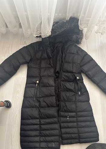 Kadın Gri Fermuarlı Biker Kışlık Ceket
