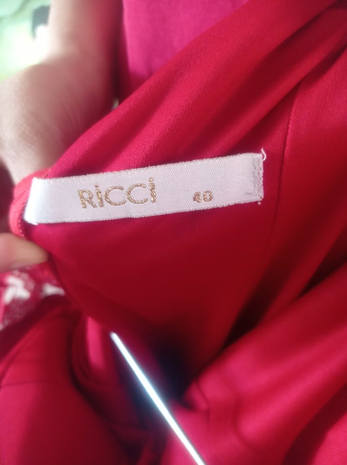 Pembe Uzun Kollu İşlemeli Kadın Abiye Elbise - Görsel 5