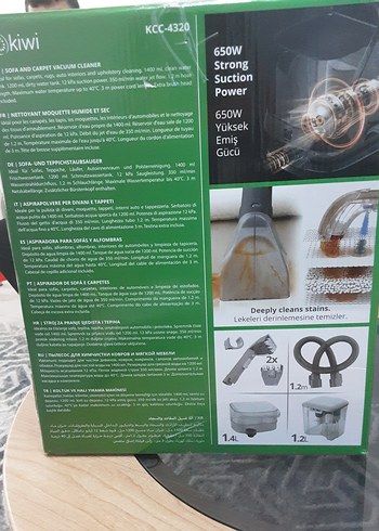 kiwi Profesyonel Derin Temizlik Halı Temizleyici - Görsel 2