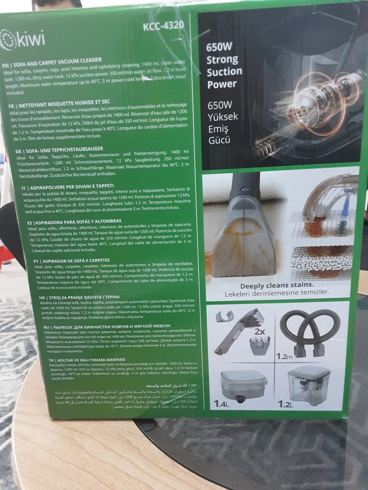 kiwi Profesyonel Derin Temizlik Halı Temizleyici - Görsel 2