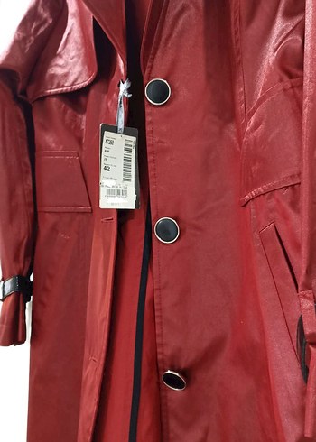 xl Beden bordo Renk KAYRA marka kırmızı TRENÇKOT