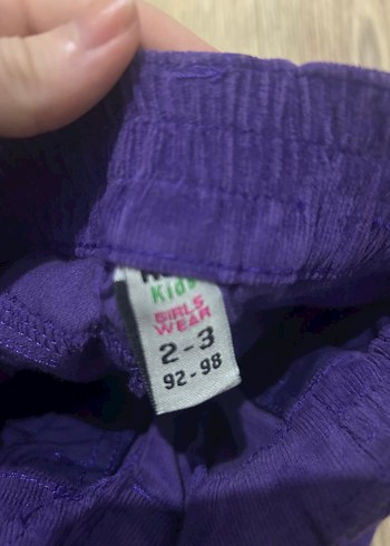 Rodikids Nakışlı Mor Düğmeli Kız Pantolonu - Görsel 3