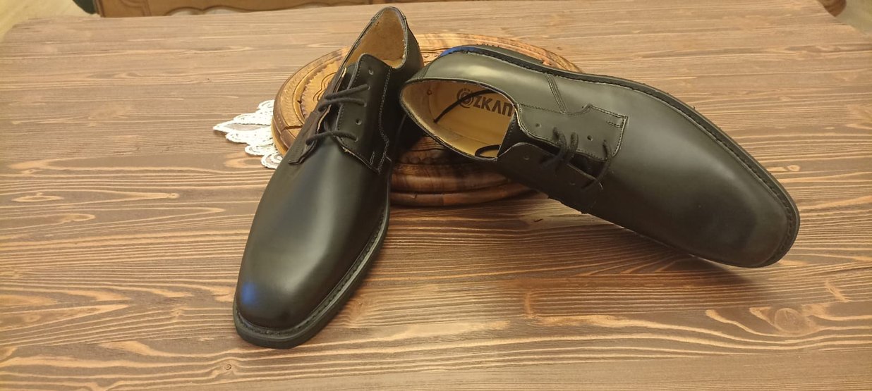 Klasik Deri Siyah Erkek Ofis Ayakkabısı - Görsel 5