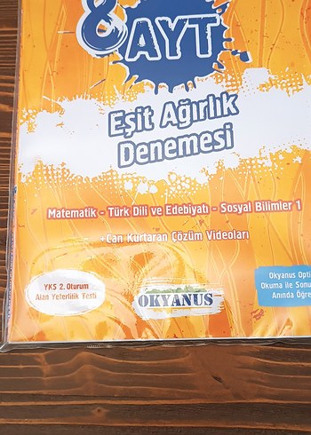 Okyanus 8. AYT Eşit Ağırlık Denemesi Kitabı - Görsel 2