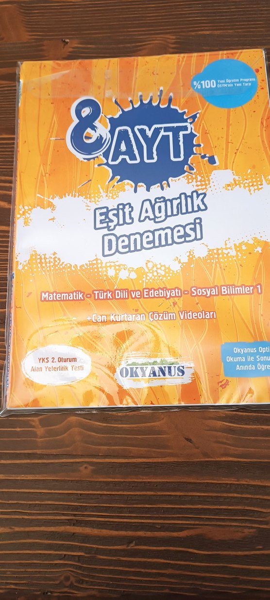 Okyanus 8. AYT Eşit Ağırlık Denemesi Kitabı - Görsel 2
