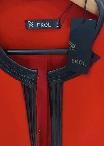 EKOL marka 42 beden kısa KABAN - Görsel 3