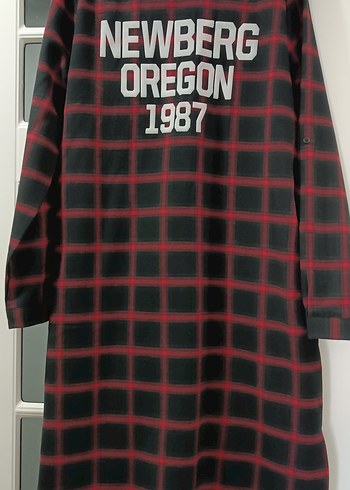 COLLEZİONE marka Kırmızı uzun Gömlek - Görsel 4