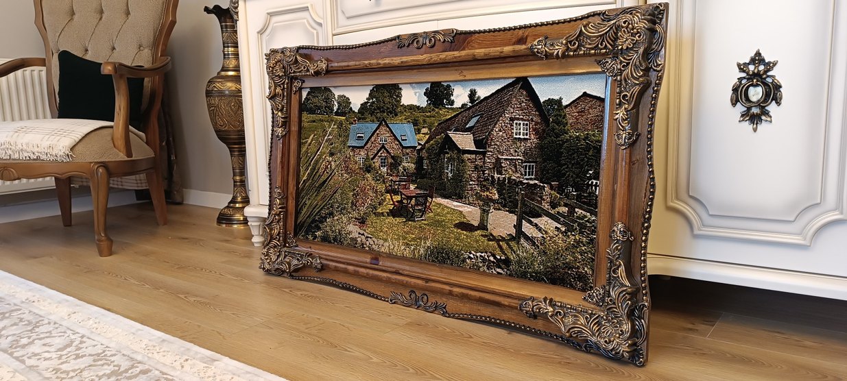 Vintage İRAN Halı Dokuma TABLO - Görsel 2