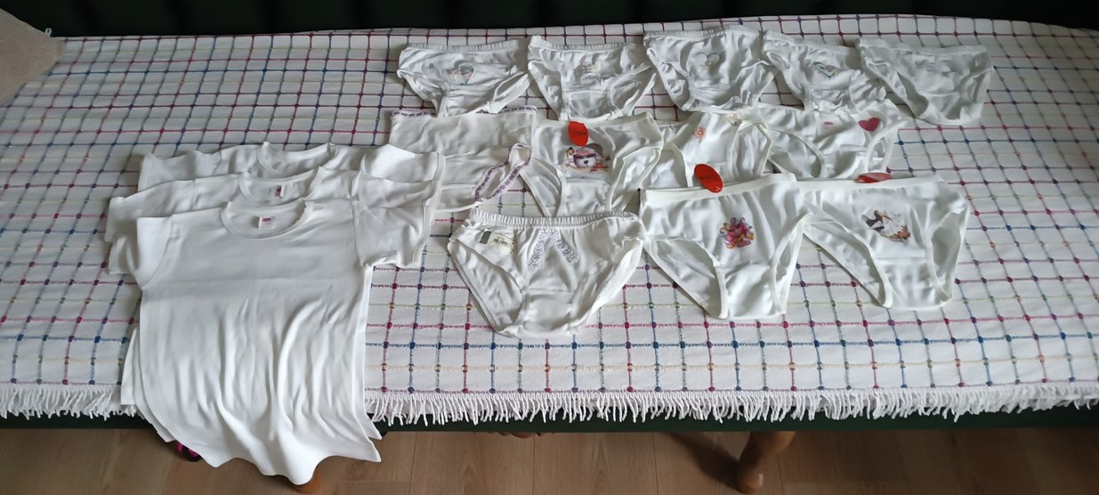 Nakışlı Beyaz Çocuk Külotları - Görsel 5