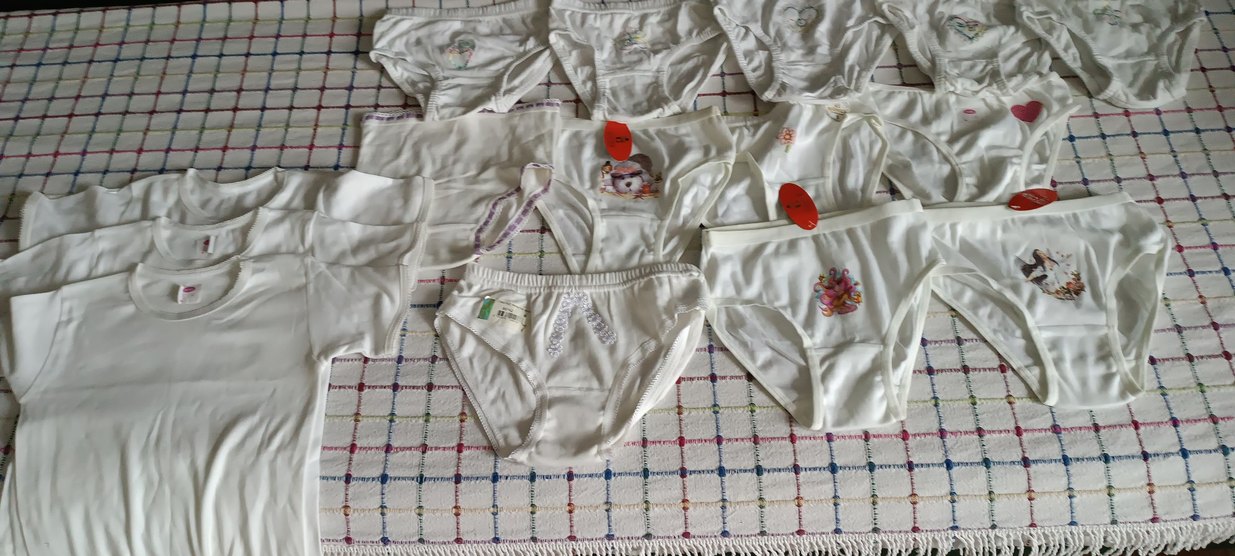 Nakışlı Beyaz Çocuk Külotları - Görsel 4