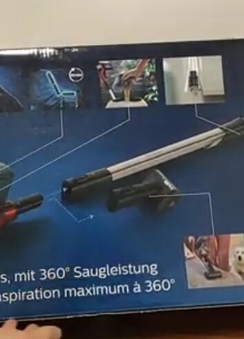 Philips promax jarjlı dikey Süpürge sıfır kutulu garantili yeni 