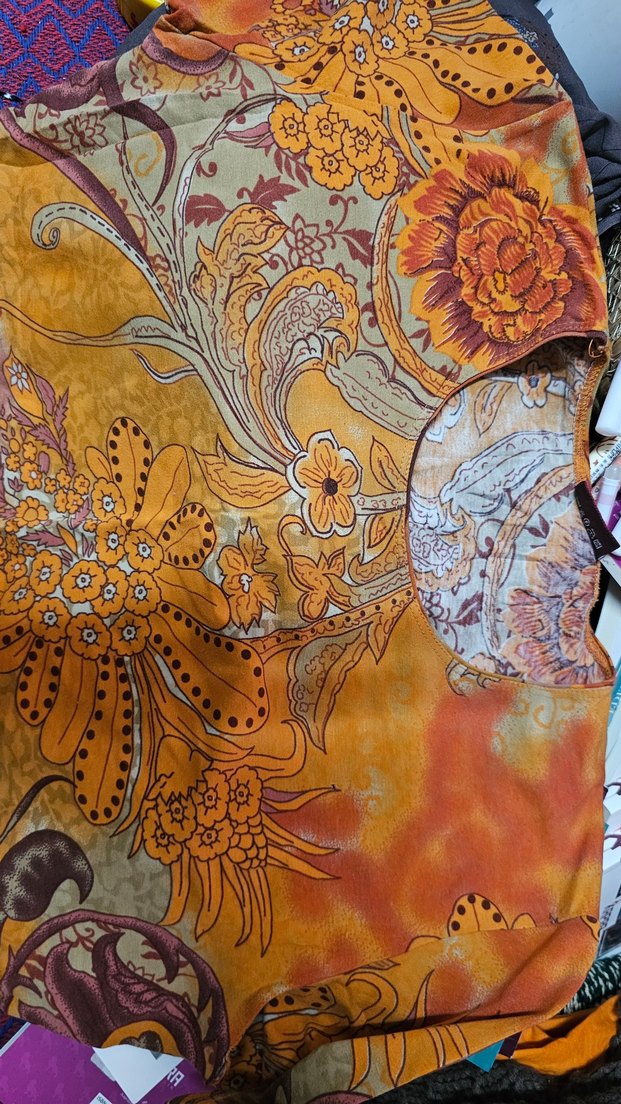 Çiçek Desenli Uzun Bohem Bluz - Görsel 2