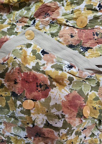 Bohem Çok Renkli Kadın gömlek - Görsel 2