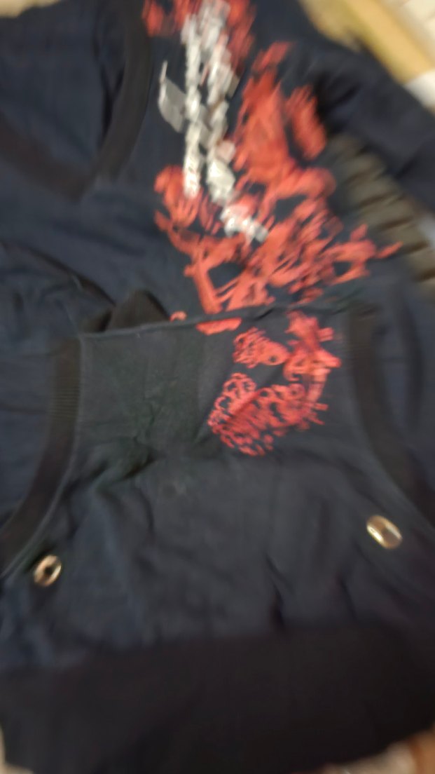 Siyah Baskılı Kapüşonlu sweat, uzun - Görsel 2