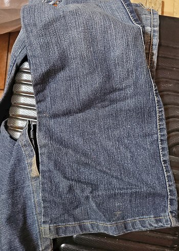 Lycralı, İspanyol paça, mavi kot - Görsel 3