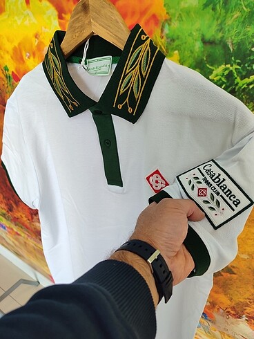 l/xl Beden Casablanca polo yaka t-shırt